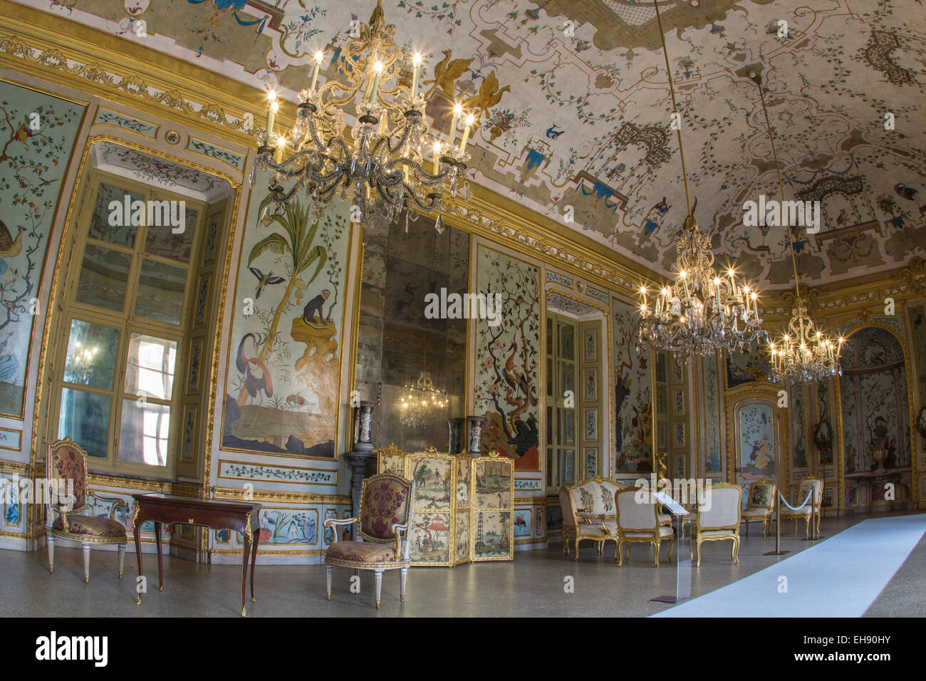 La Palazzina di Caccia di Stupinigi. Residenza Reale di Casa Savoia. Foto Stock