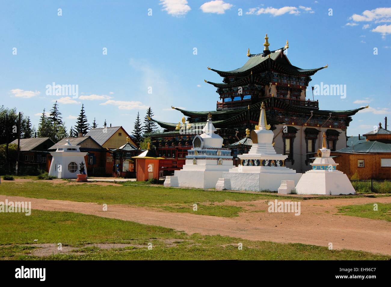 Tempio buddista Datsan, Ivolginsk, Russia Foto Stock