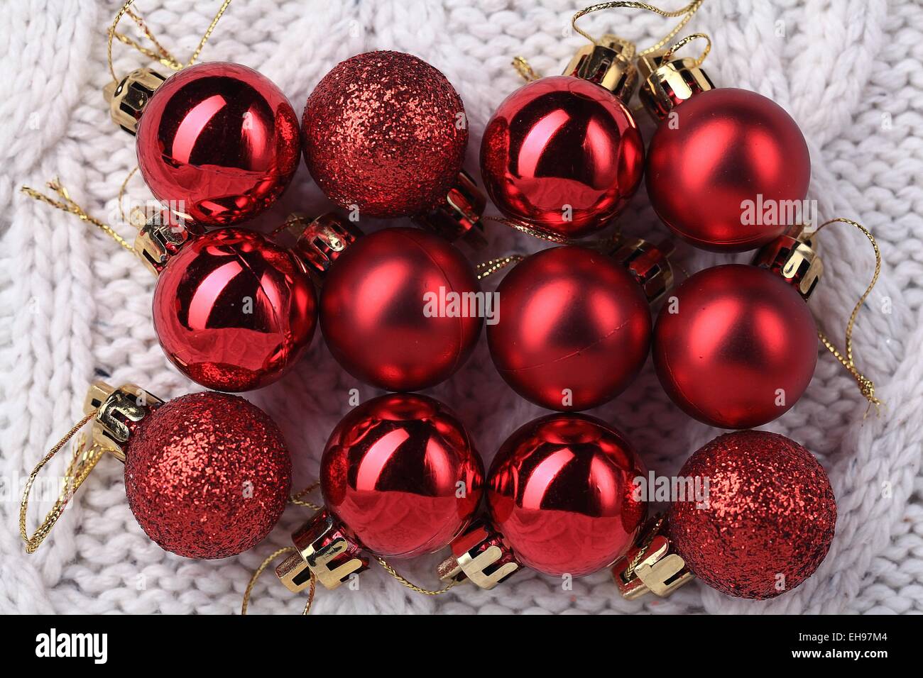 Decorazioni di Natale per Natale e Anno Nuovo sfondo Foto Stock