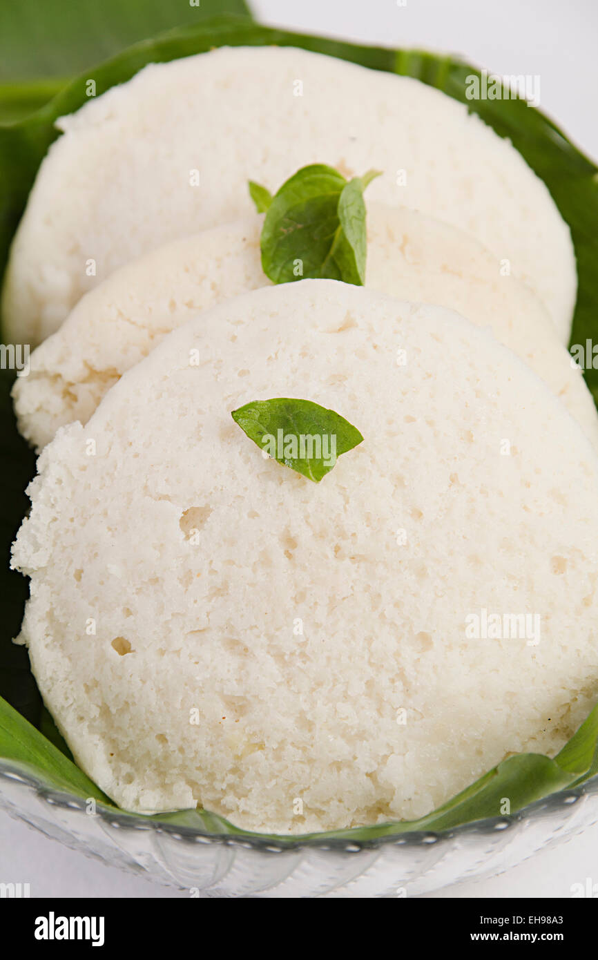 Sud piatto indiano Idli nessuno Foto Stock