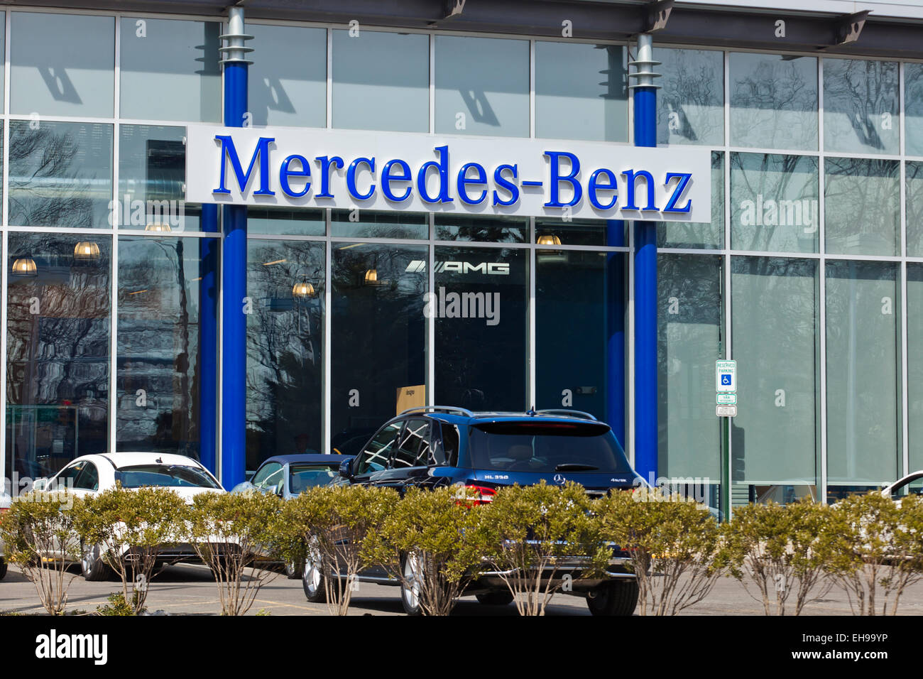 Mercedes-Benz concessionaria auto ingresso - USA Foto Stock