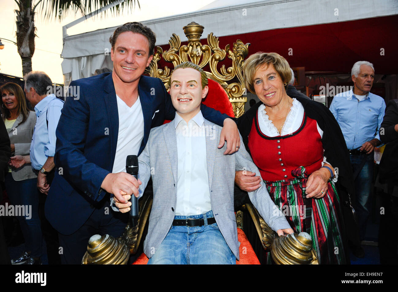 La registrazione della ARD TV show 'Immer wieder Stefan' a Europapark Rust dotato: Stefan Mross,Stefanie Mross dove: ruggine, Germania Quando: 04 Set 2014 Foto Stock