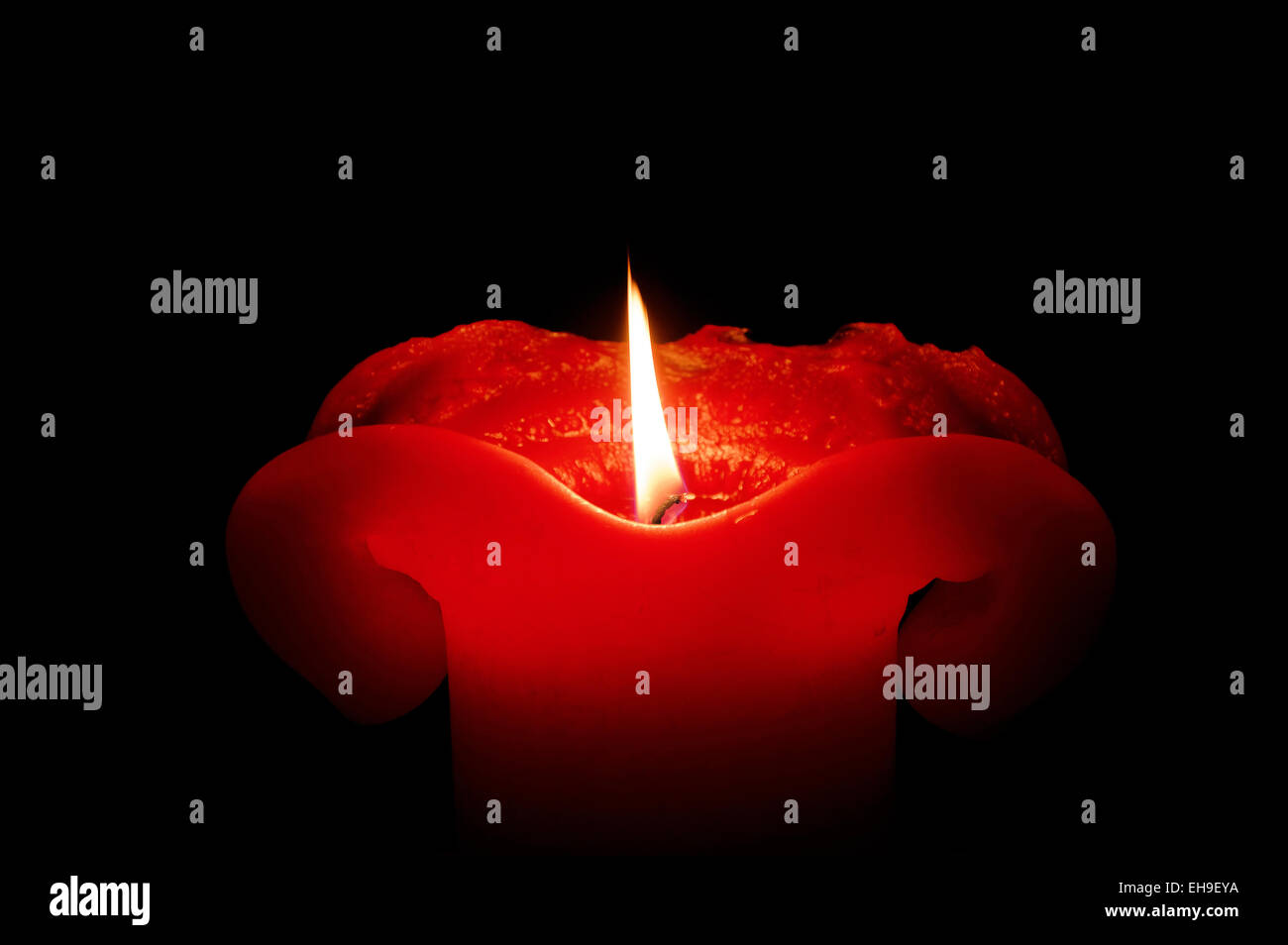 Candela rossa Foto Stock