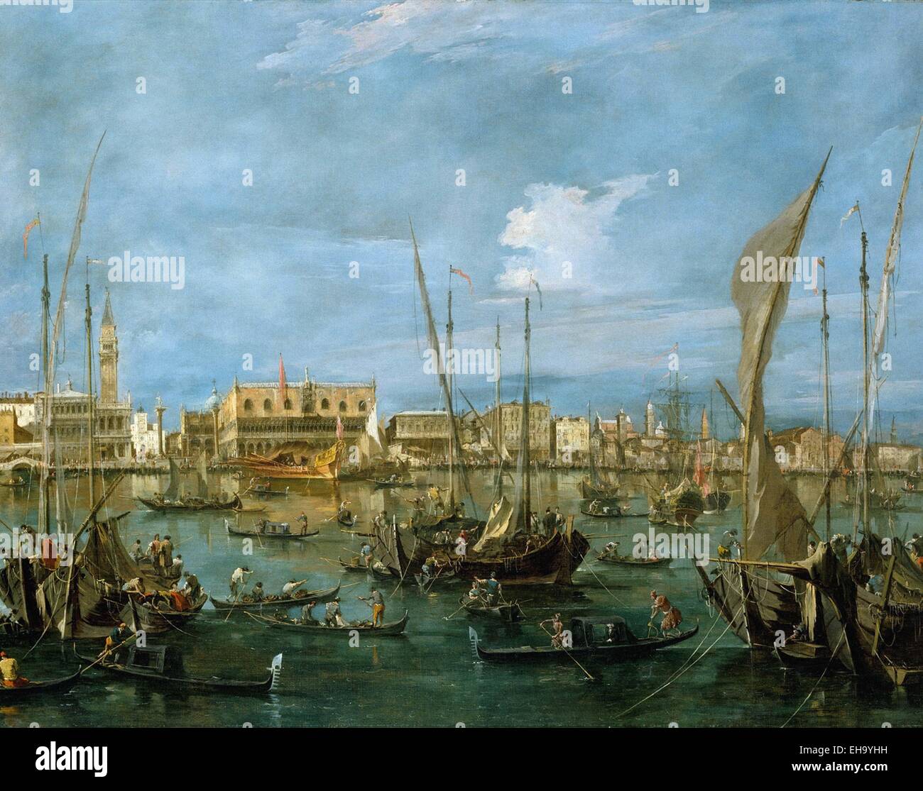 Francesco Guardi Venezia dal Bacino di San Marco Foto Stock