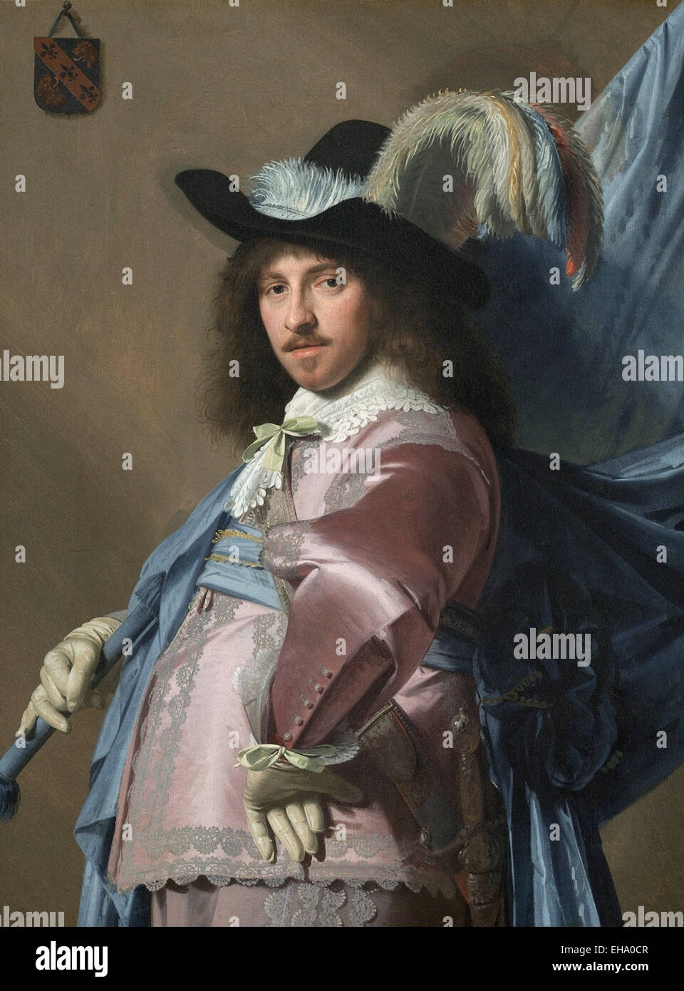 Johannes Verspronck Andries Stilte come un Alfiere Foto Stock