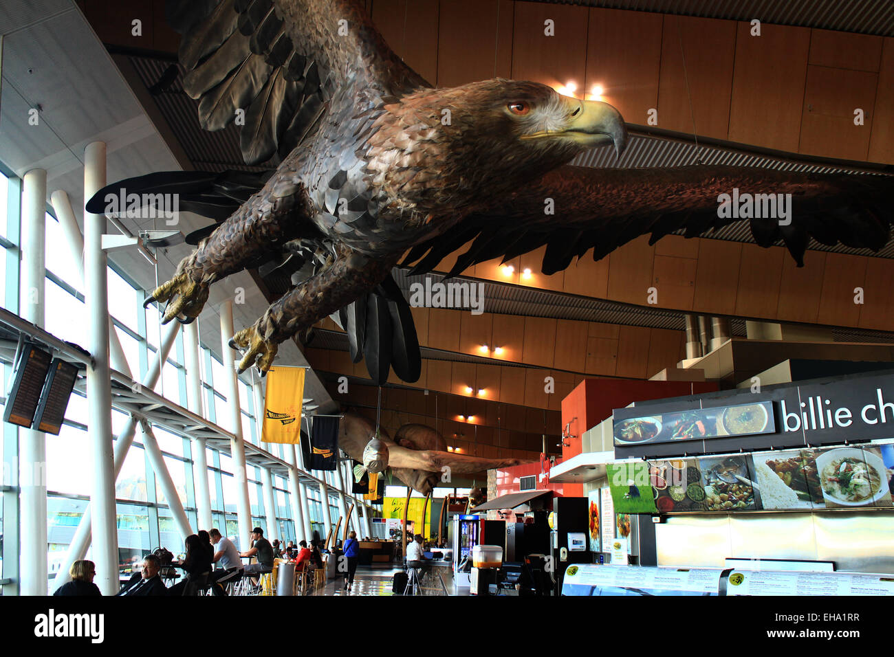 Il signore degli anelli di scultori dall'aeroporto di Wellington Nuova Zelanda Foto Stock