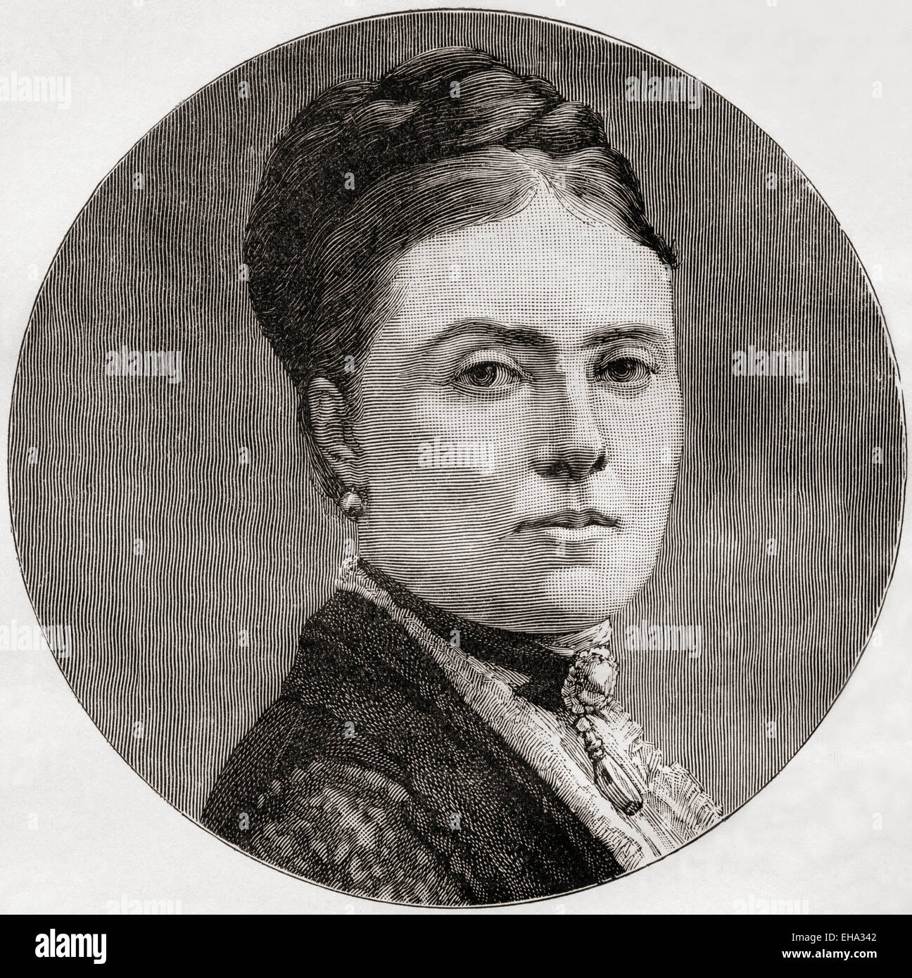 Victoria Princess Royal, 1840 - 1901. Imperatrice tedesca e Regina di Prussia dal matrimonio di imperatore tedesco Federico III. Bambino più anziano della regina Victoria. Foto Stock