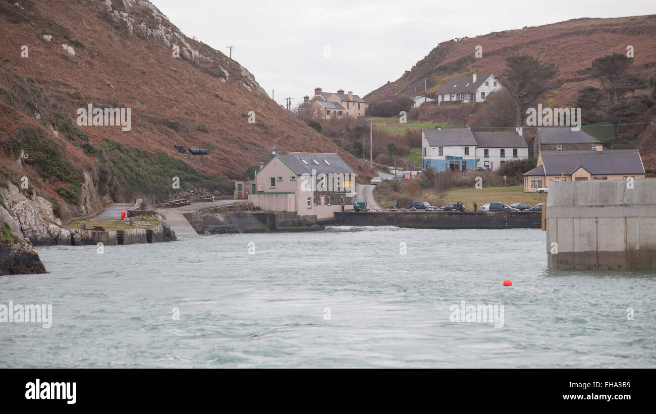 Cape Clear Island Harbour ,vicino a Baltimore,West Cork, Irlanda Foto Stock