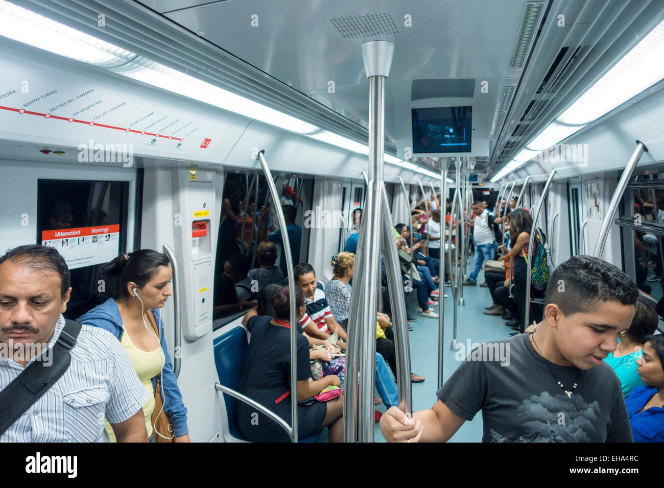 La metropolitana della città di Panama Panama Foto Stock