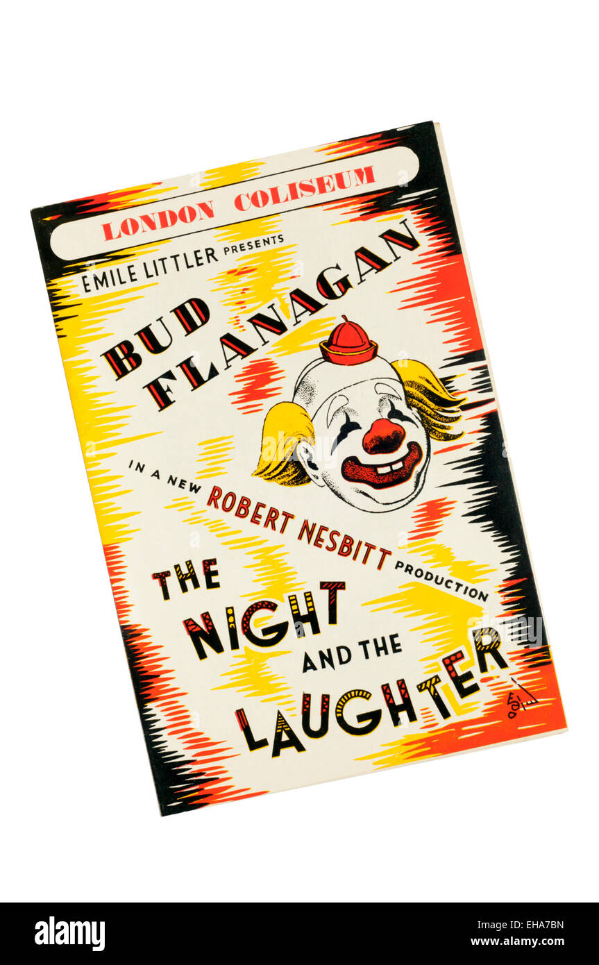 Programma per il 1946 la produzione di Bud Flanagan nella notte e le risate at The London Coliseum. Foto Stock