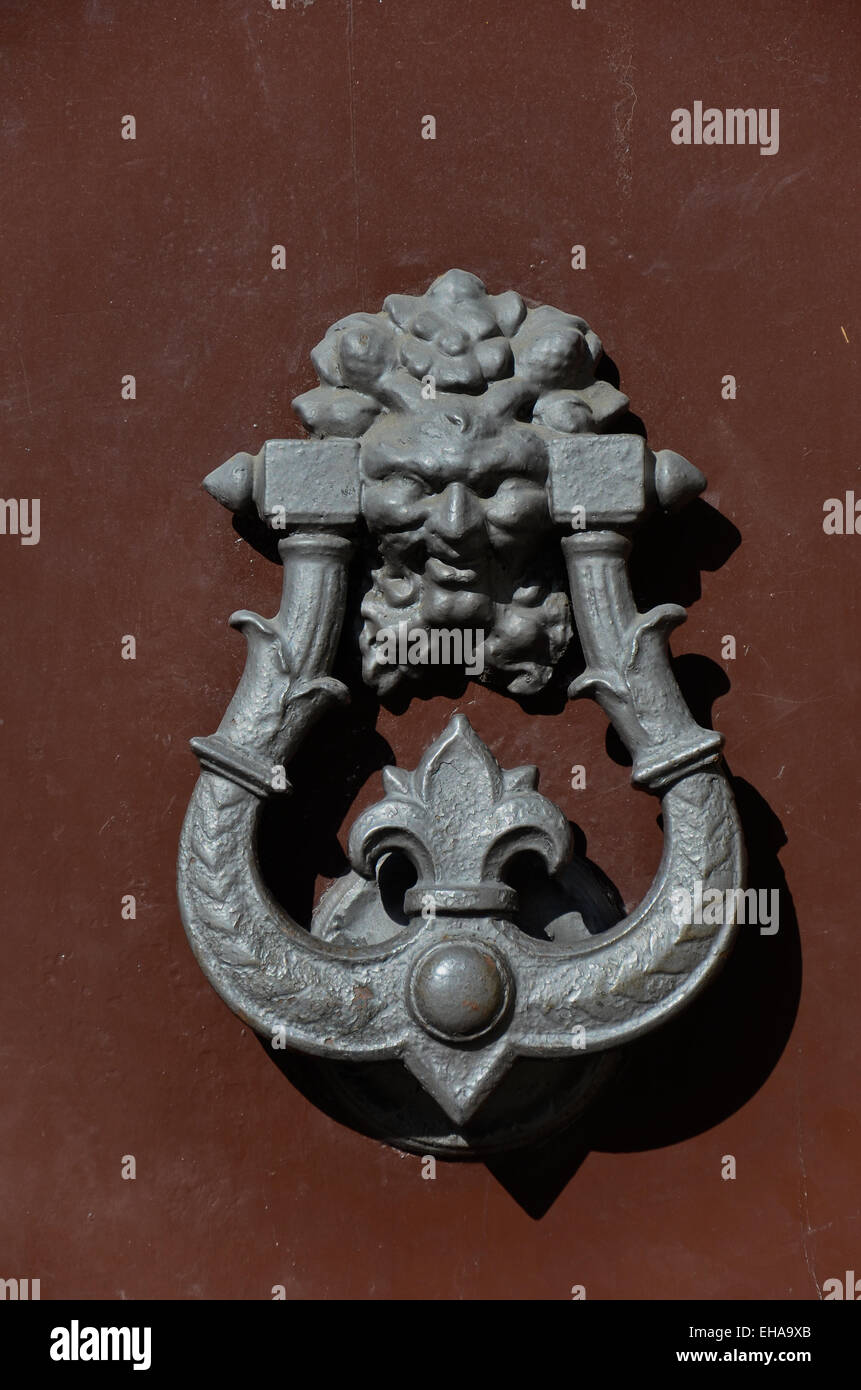 Fotografia di un molto elaborata la maniglia Foto Stock