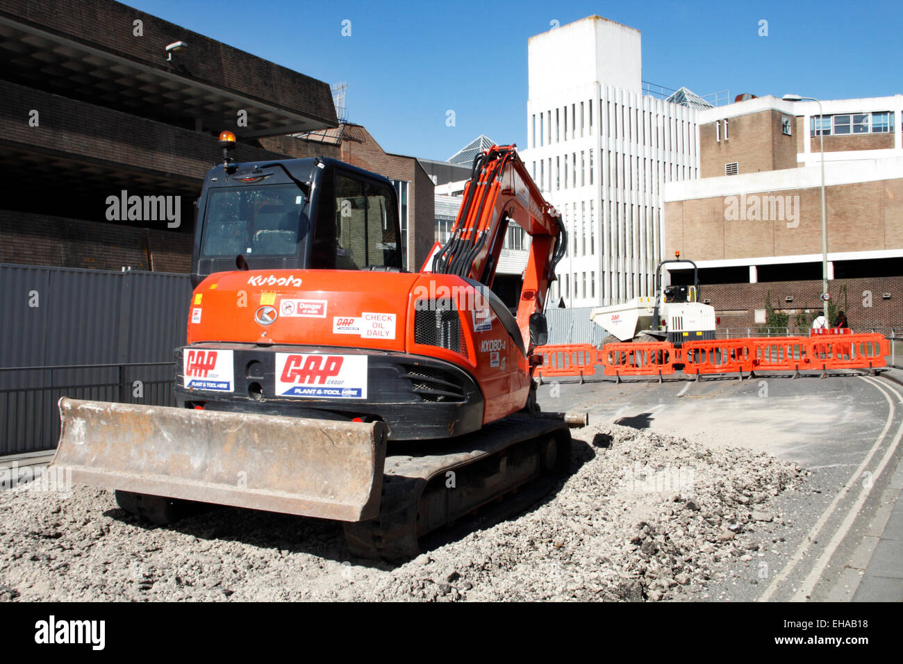 Ri-sviluppo della Westgate Centro e parcheggio auto a Oxford, Inghilterra Foto Stock