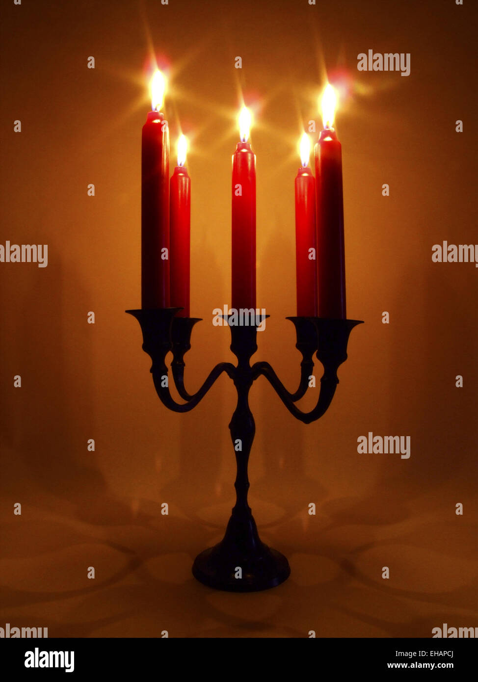 Brennende Kerzen / candele Foto Stock