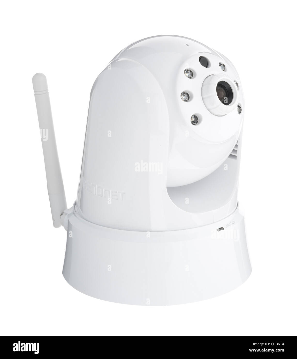 Trendnet videocamera di sicurezza. Videocamera wireless trasmette le immagini in movimento per computer. Foto Stock