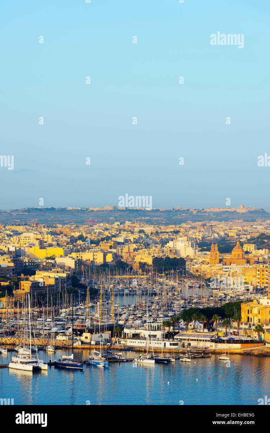 L' Europa mediterranea, Malta, Msida Creek Foto Stock