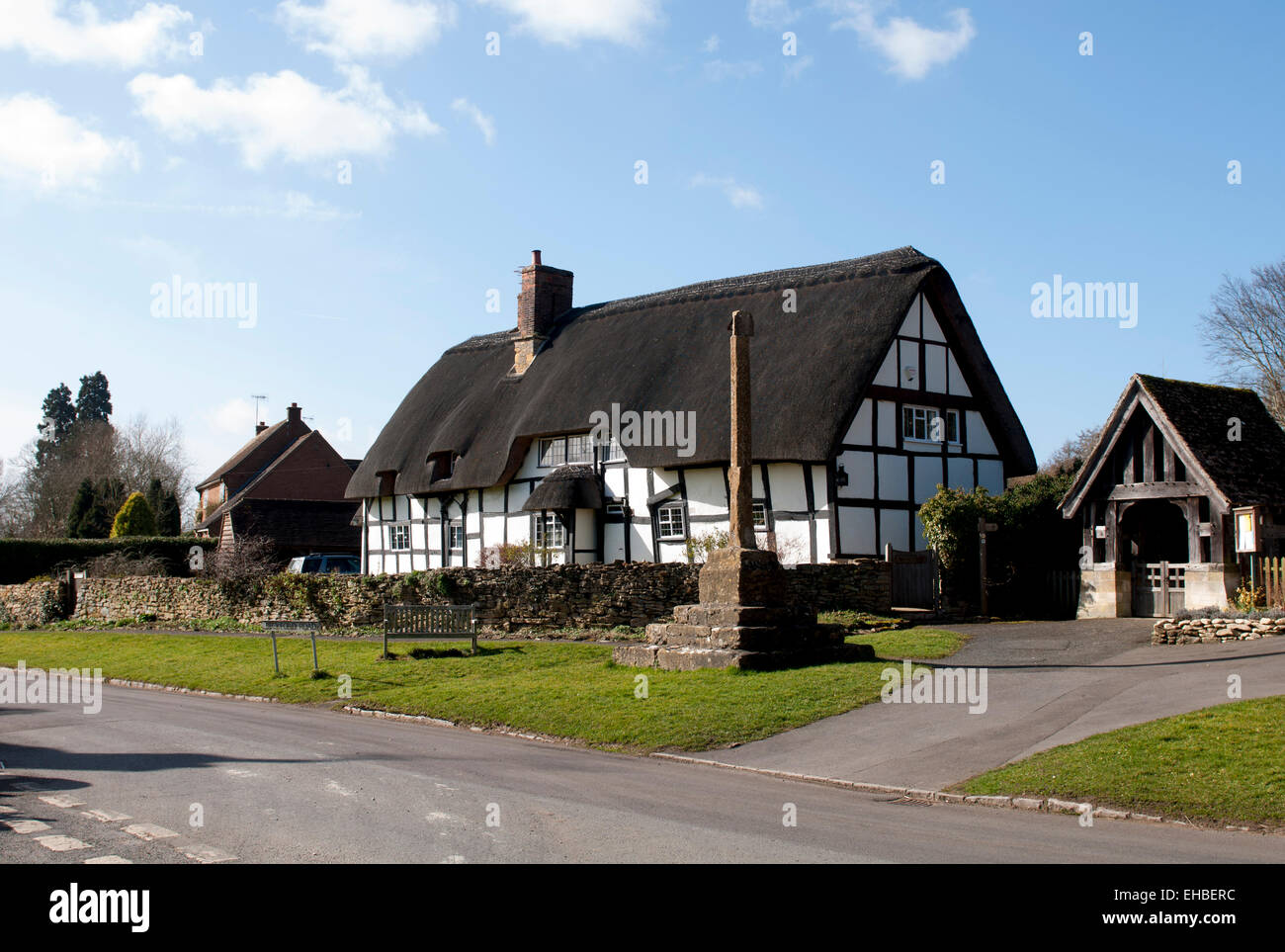 Ashton sotto il borgo collinare, Worcestershire, England, Regno Unito Foto Stock