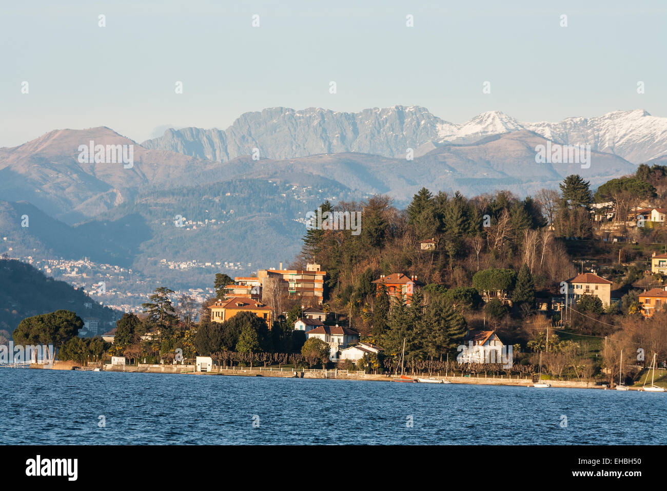 Arona Lago Maggiore, Piemonte, Italia Foto Stock