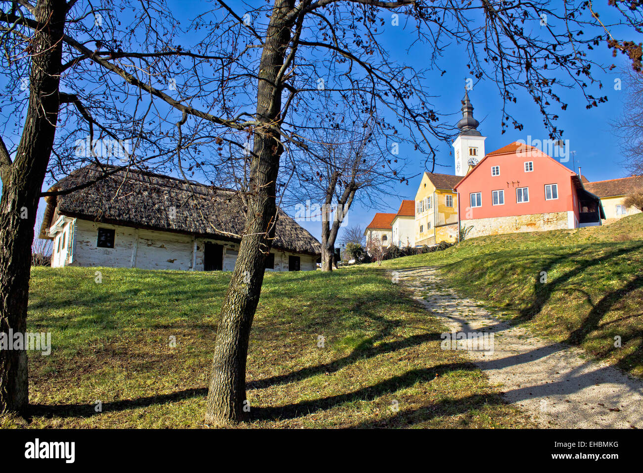 Città di Varazdinske toplice center park Foto Stock