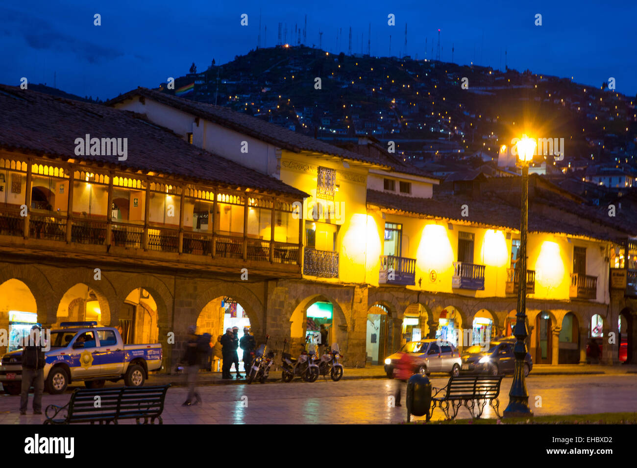 Plaza de Armas, Cusco, Provincia di Urubamba, Perù Foto Stock