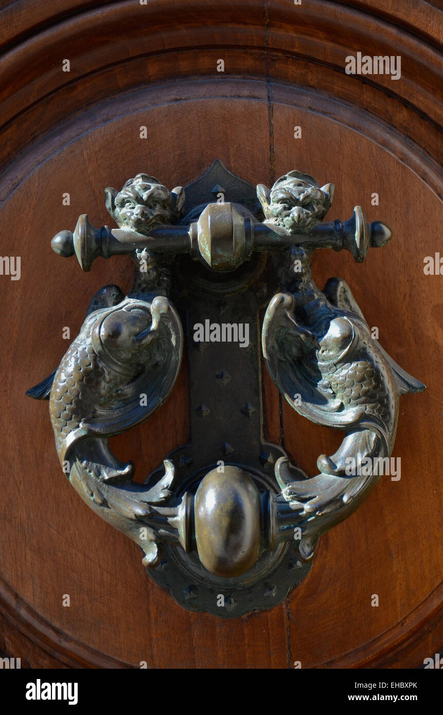 Fotografia di un molto elaborata la maniglia Foto Stock