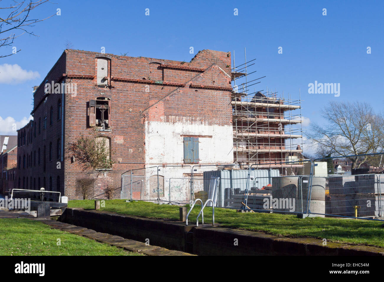 Ristrutturazione dell'ex Stuart Crystal, Wordsley, West Midlands, England, Regno Unito Foto Stock