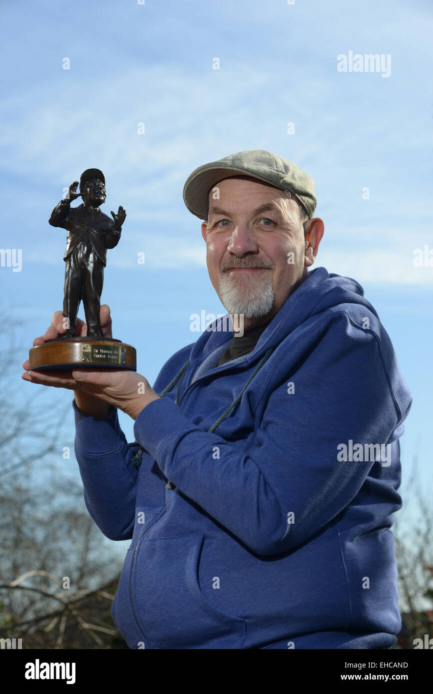 Barnsley, Regno Unito. Undicesimo Marzo 2015. Barnsley basato scultore Graham Ibbeson. Immagine: Scott Bairstow/Alamy Foto Stock