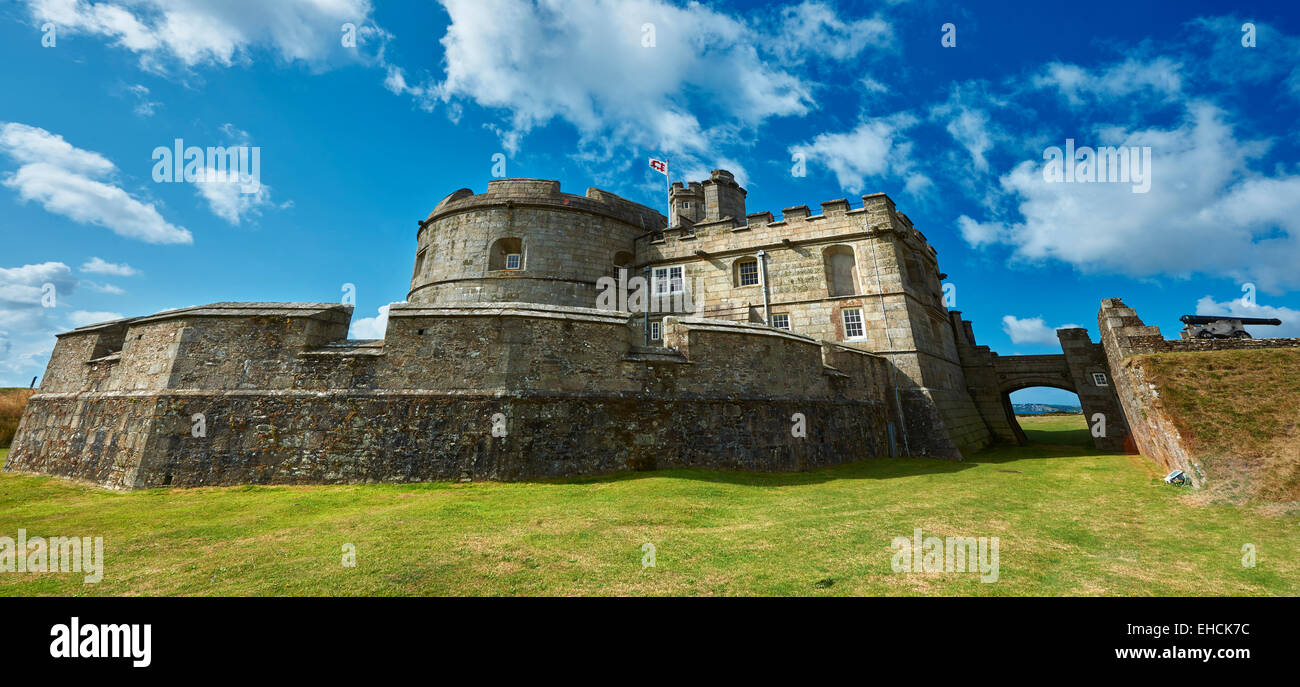 Il Castello di Pendennis uno di Enrico VIII Dispositivo Fortini, costruita tra 1539 - 1545 Colchester, Inghilterra Foto Stock