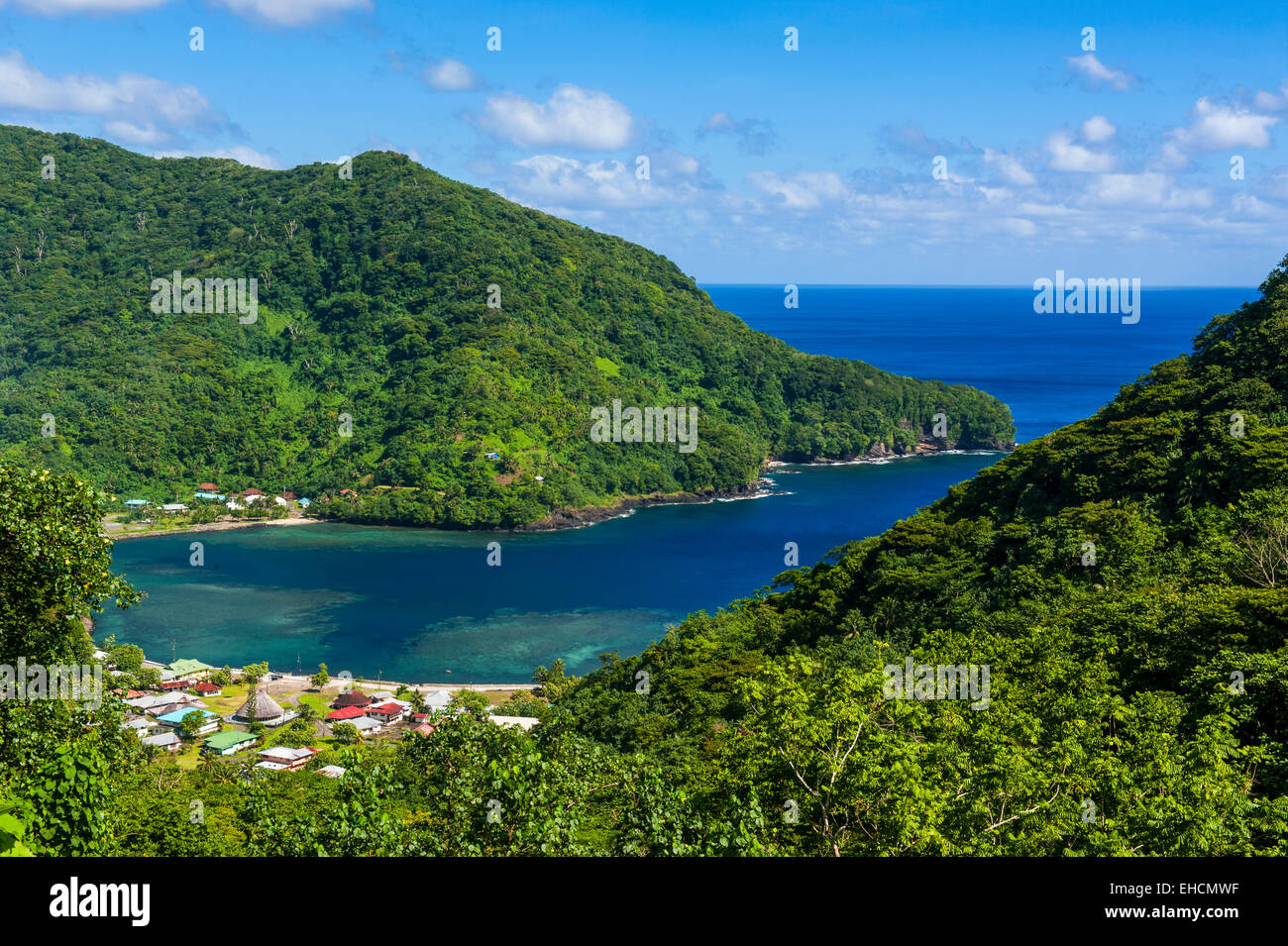 Affacciato sul Parco nazionale di Samoa Americane, Tutuila island, Samoa americane Foto Stock