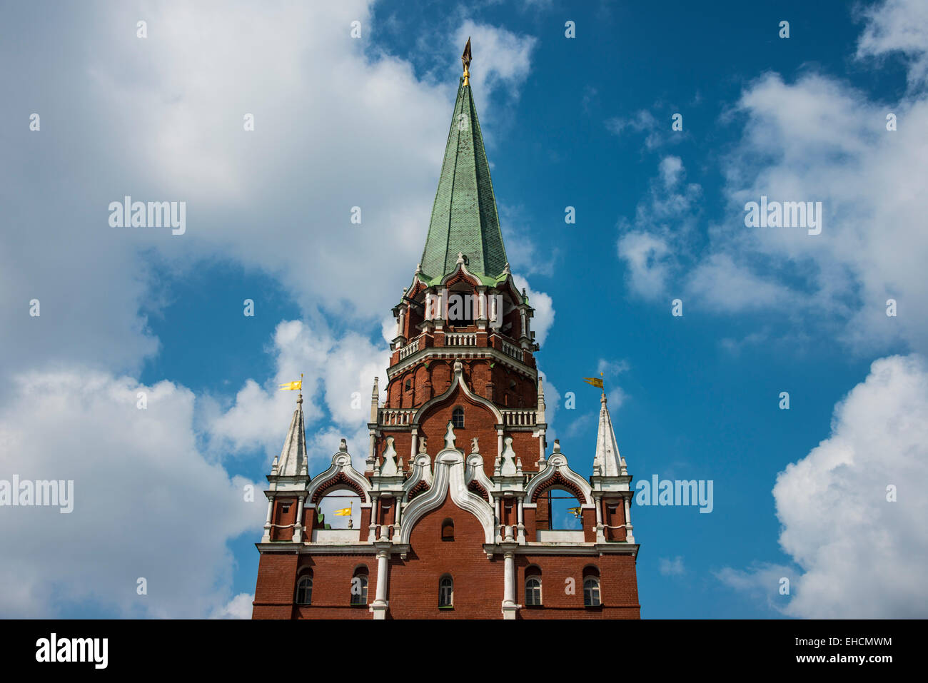 Trinitiy Torre di Gate, il Cremlino di Mosca, Russia Foto Stock