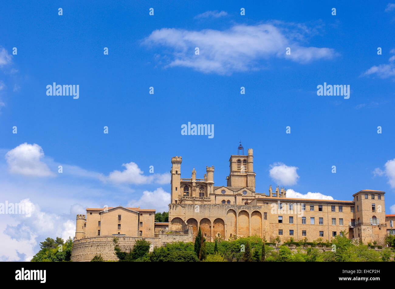 St-Nazaire cattedrale (XIV secolo). Beziers.Languedoc-Roussillon.Francia Foto Stock
