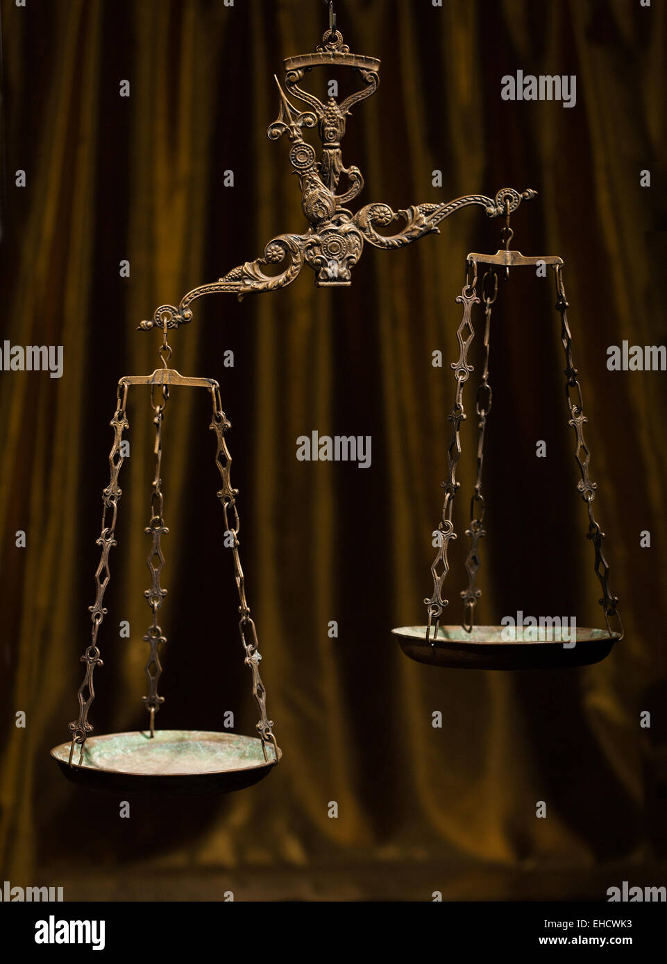 Antica scala di pesatura Foto Stock