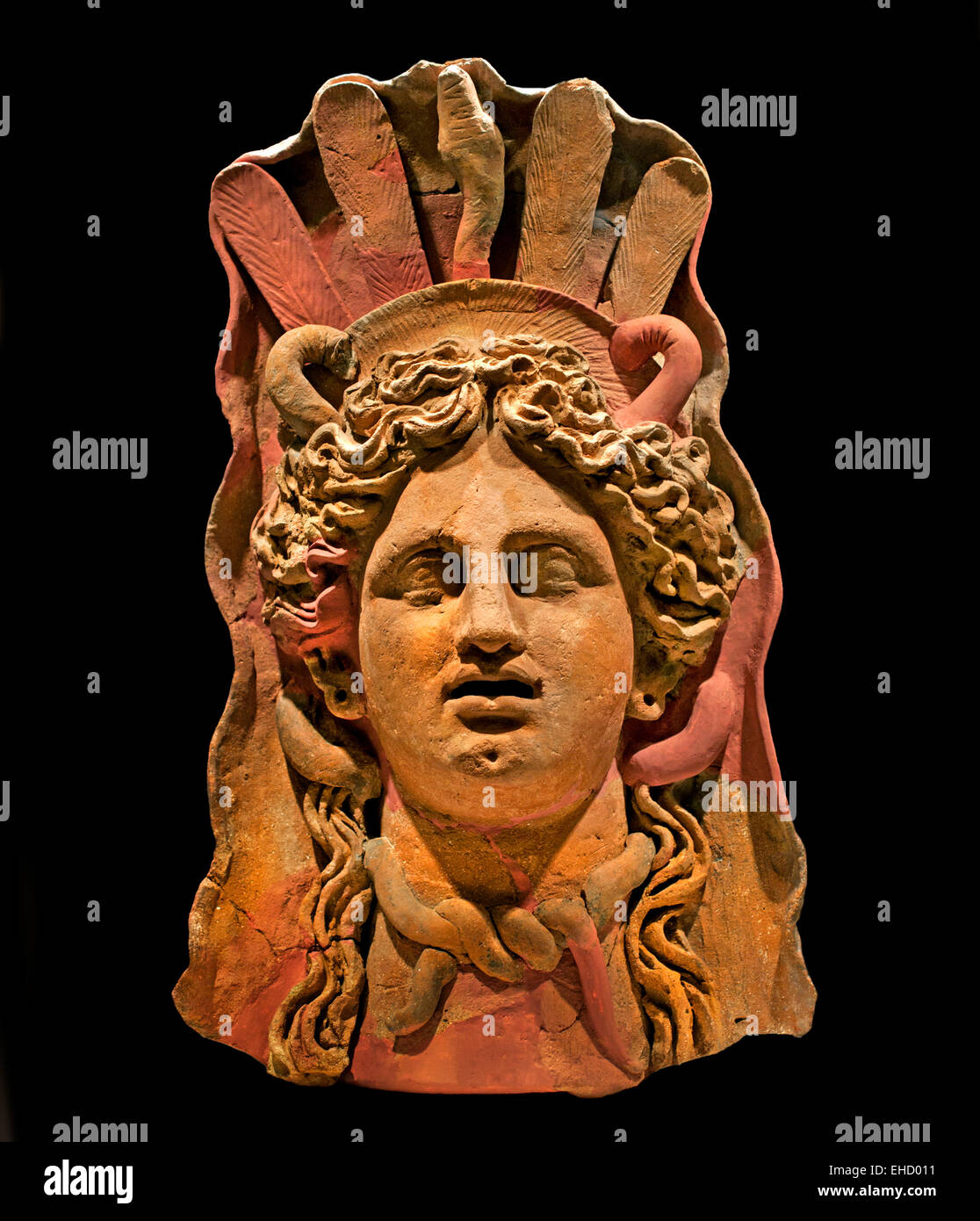 Demetra III - II secolo a.c. la dea delle colture e la fertilità Musée National de Cartagine fenicia - Tunisia (fenicia città commerciale in Nord Africa capitale impero cartaginese ) cotto Foto Stock