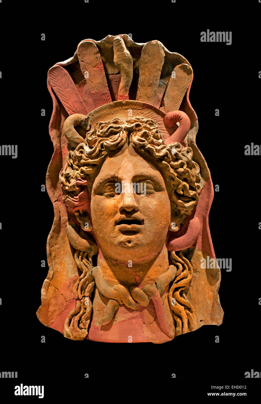 Demetra III - II secolo a.c. la dea delle colture e la fertilità Musée National de Cartagine fenicia - Tunisia (fenicia città commerciale in Nord Africa capitale impero cartaginese ) cotto Foto Stock