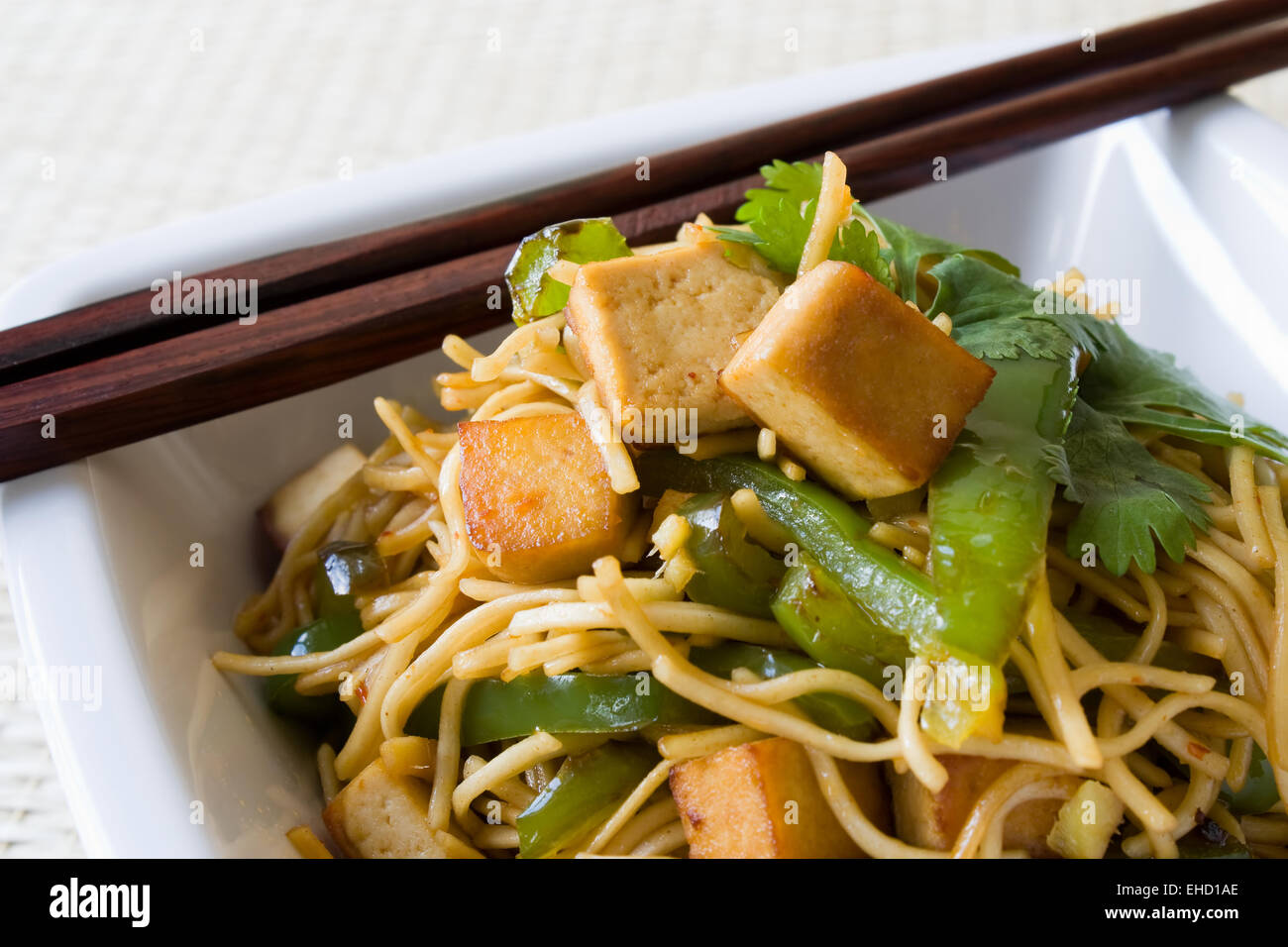 Gebratene Nudeln - noodles fritti Foto Stock