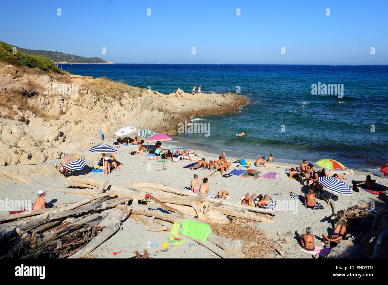 Spiagge naturali nel dipartimento del Var vicino a La Croix Valmer. Riviera francese. Foto Stock