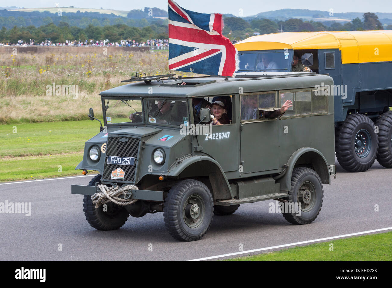1944 Chevrolet Utility personale HUP veicolo, UFAB251, su parade presso il 2014 Goodwood, Sussex, Regno Unito Foto Stock