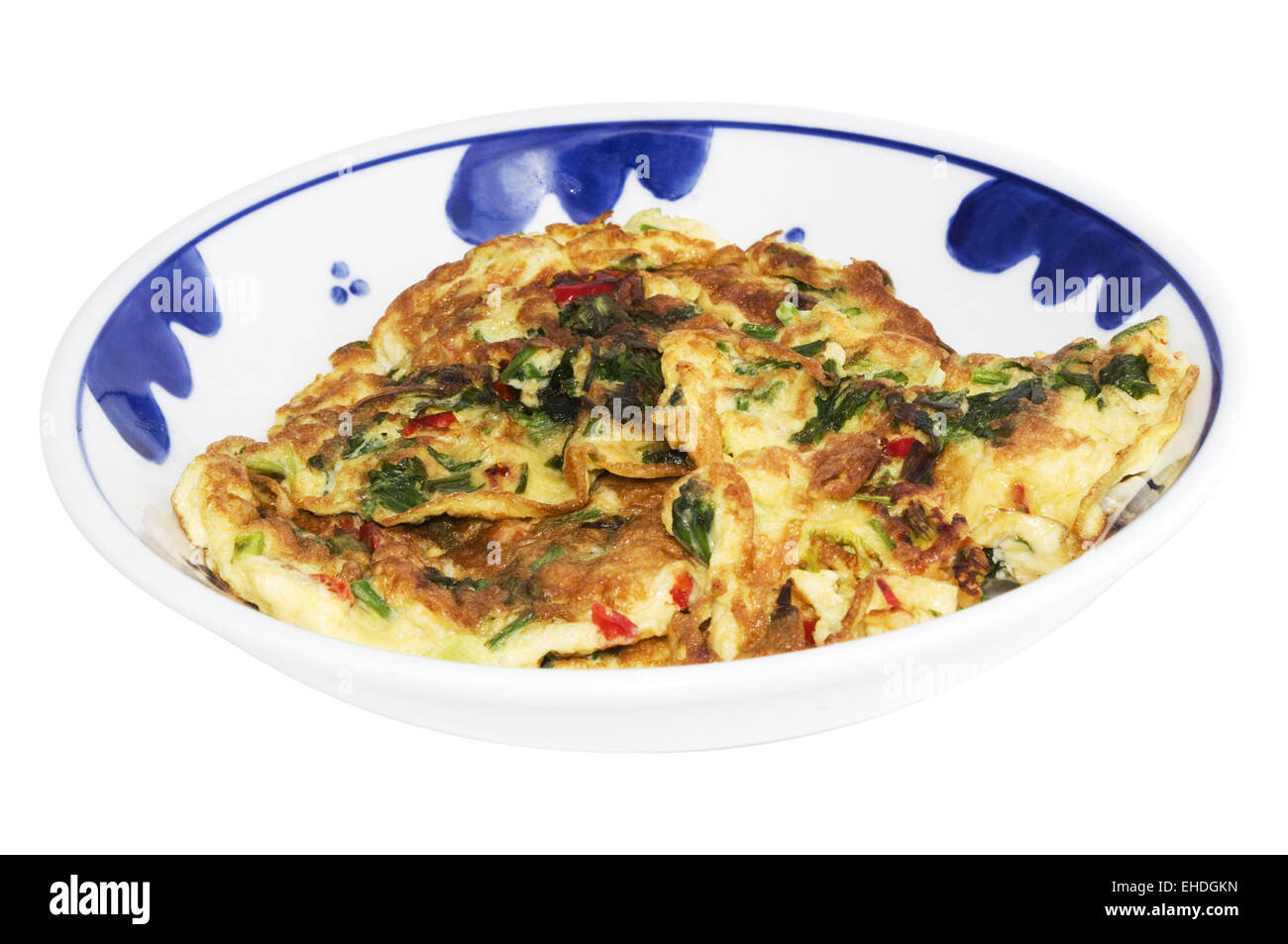 Asian frittata di uova Foto Stock