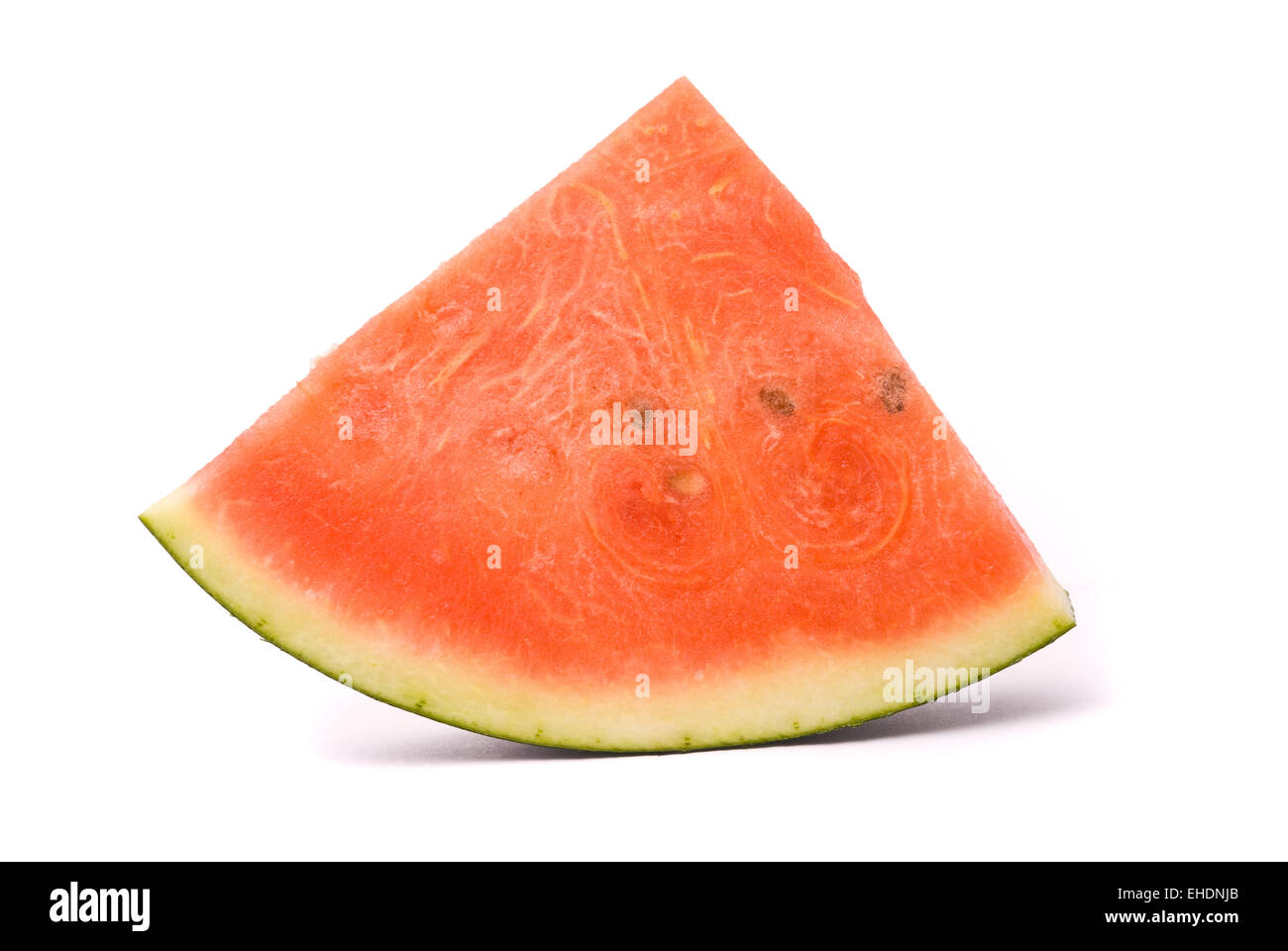 Fetta di acqua-melon su sfondo bianco Foto Stock