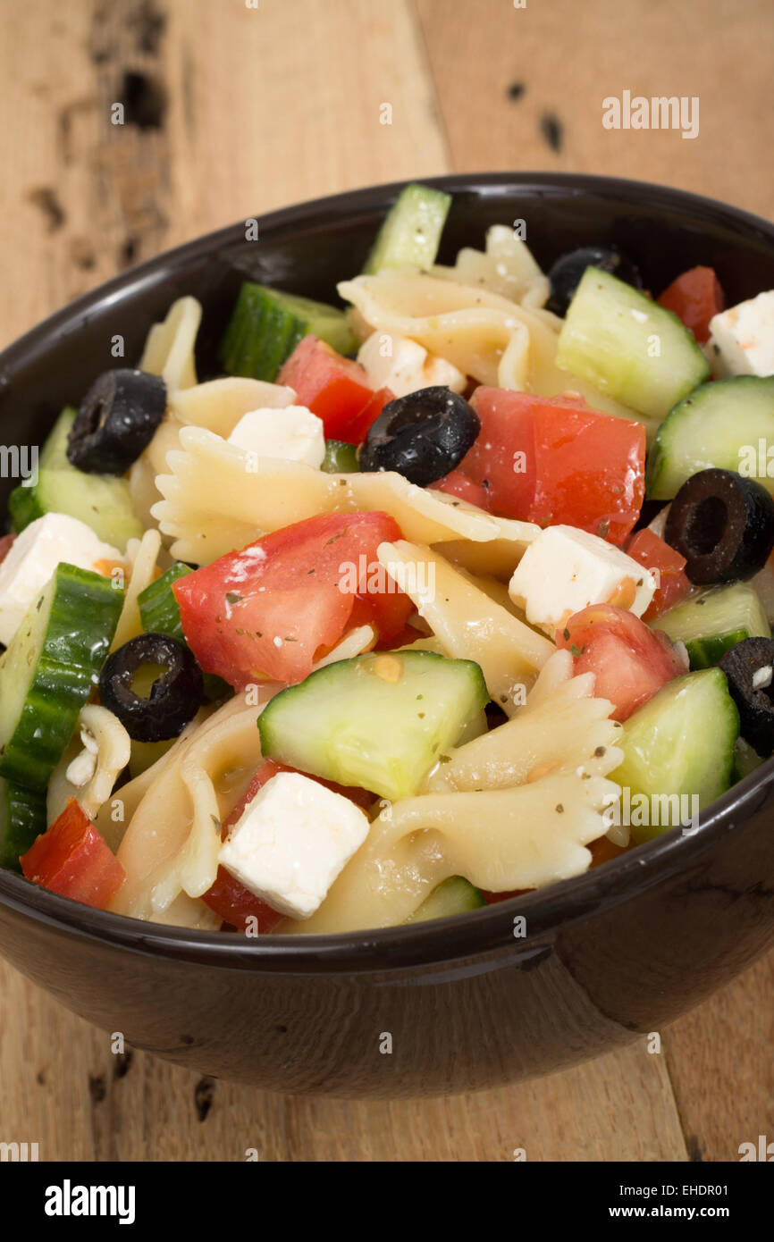 Greek Salad Bowl Foto Stock