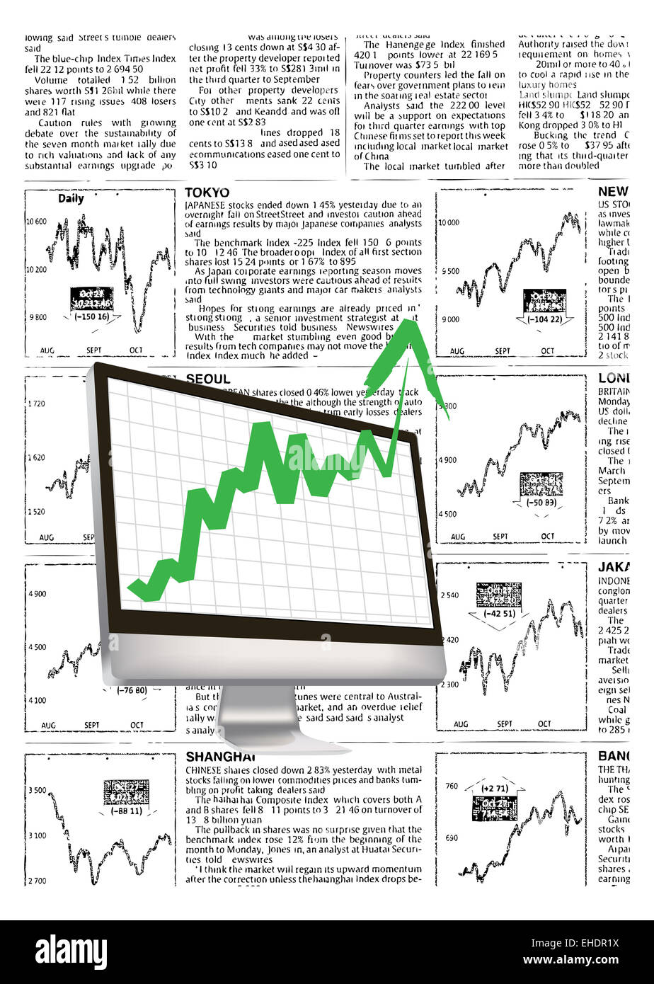 finanziare la crescita Foto Stock