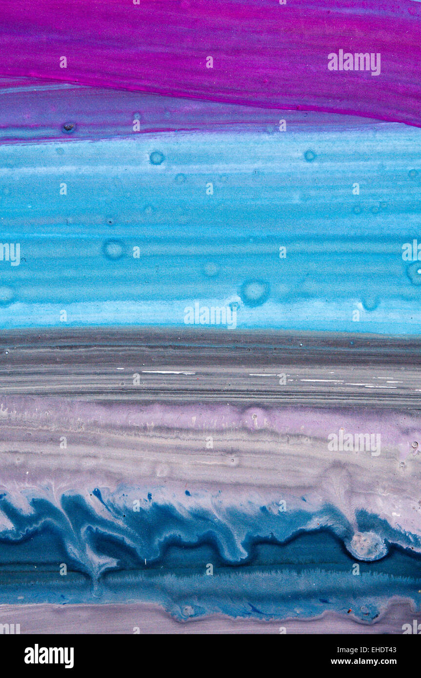 Una pittura astratta swatch Foto Stock