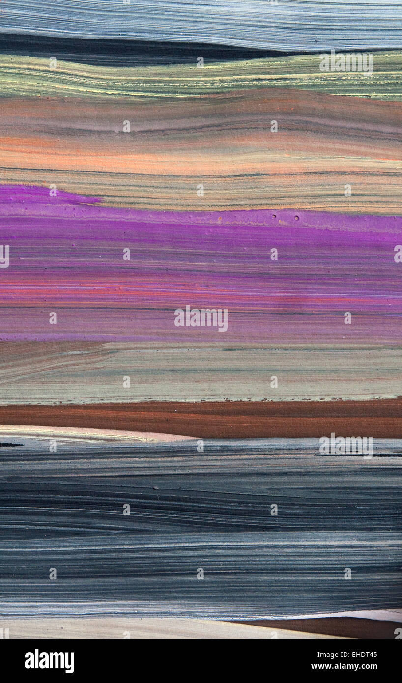 Una pittura astratta swatch Foto Stock