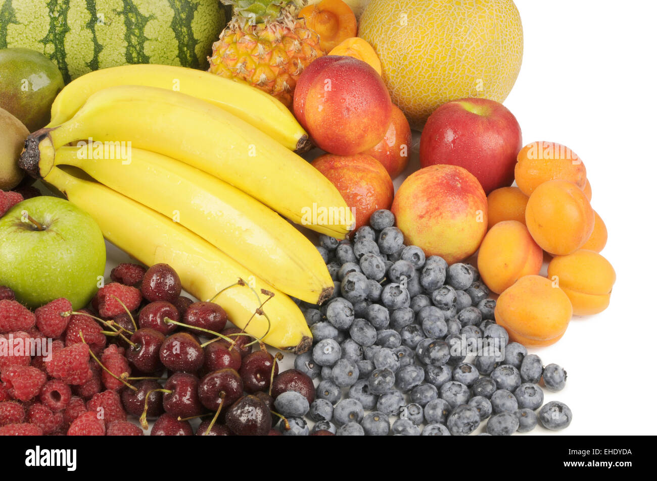 Mix di frutta per lo sfondo Foto Stock