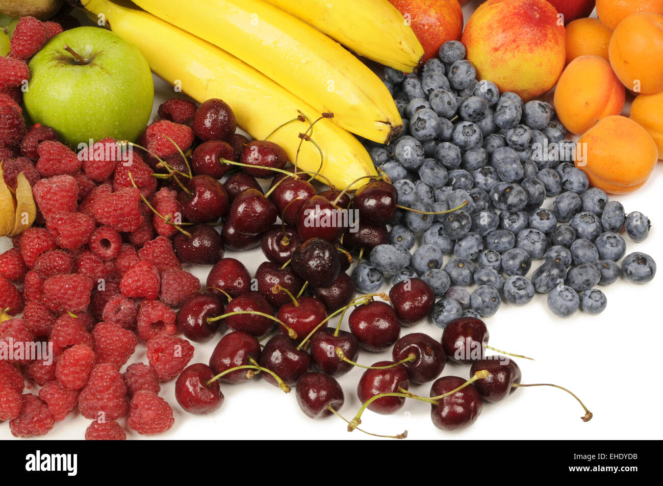 Mix di frutta per lo sfondo Foto Stock
