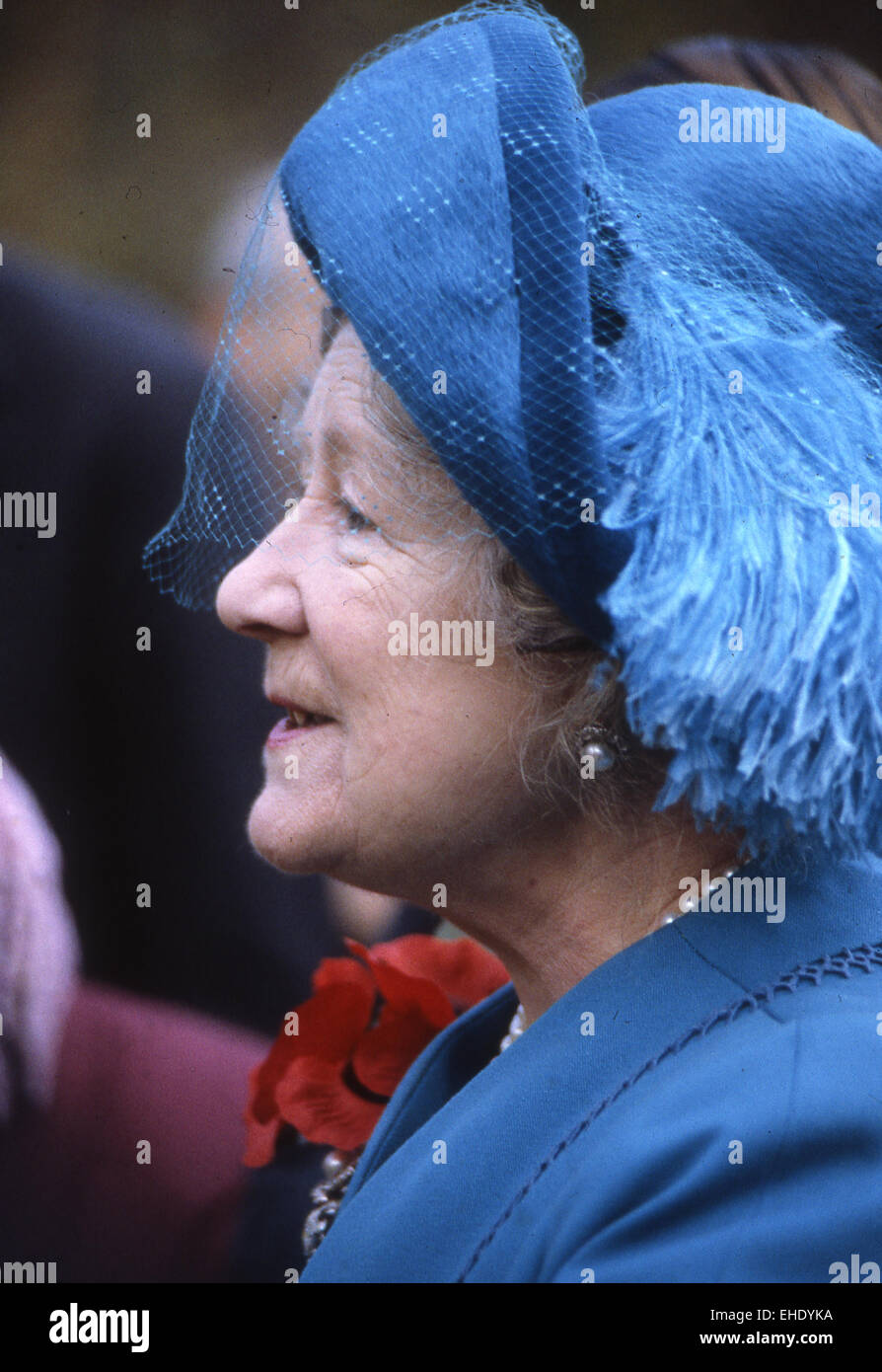La regina Elisabetta Regina madre (1900-2002) nel 1983 Foto Stock