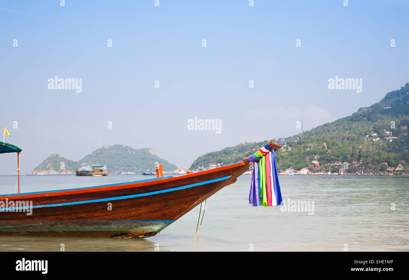 Tradizionale barca tailandese Foto Stock