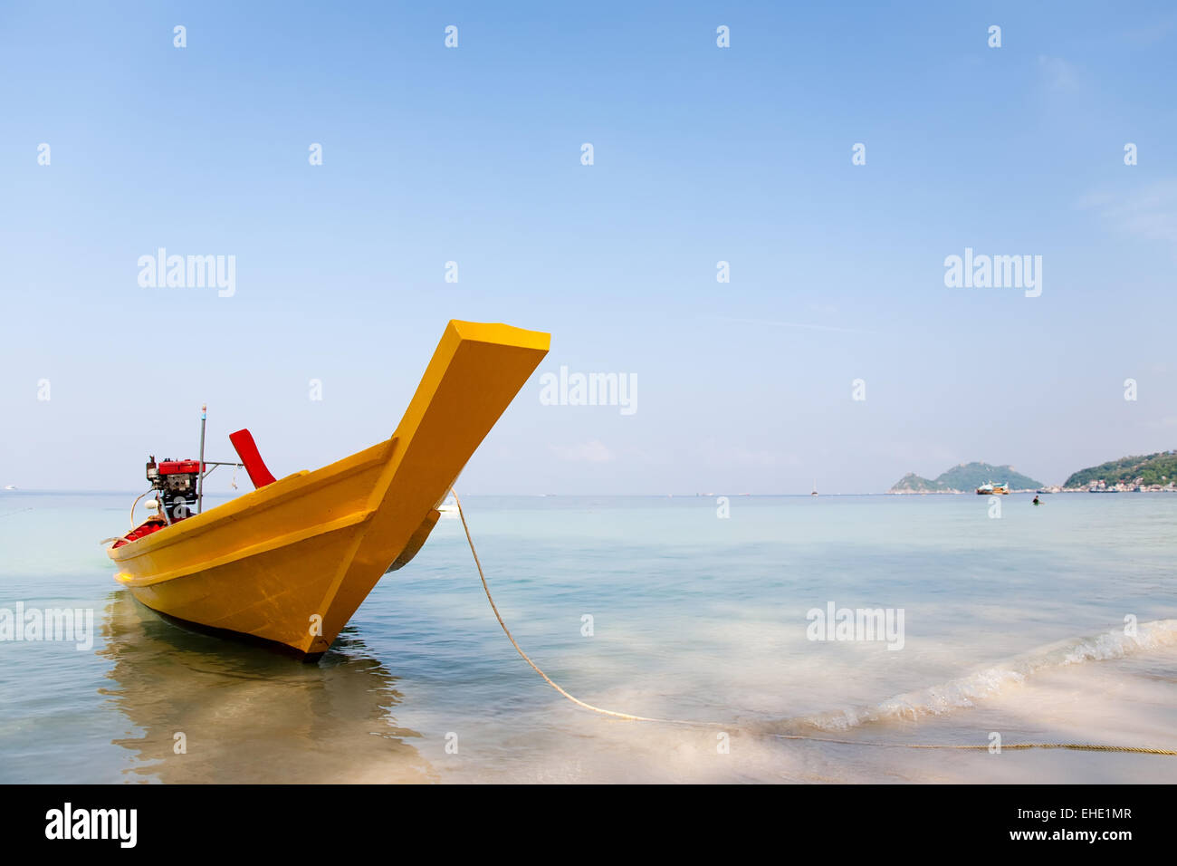 Tailandese tradizionale longtail boat Foto Stock