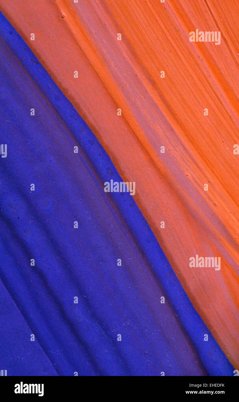 Una pittura astratta swatch Foto Stock