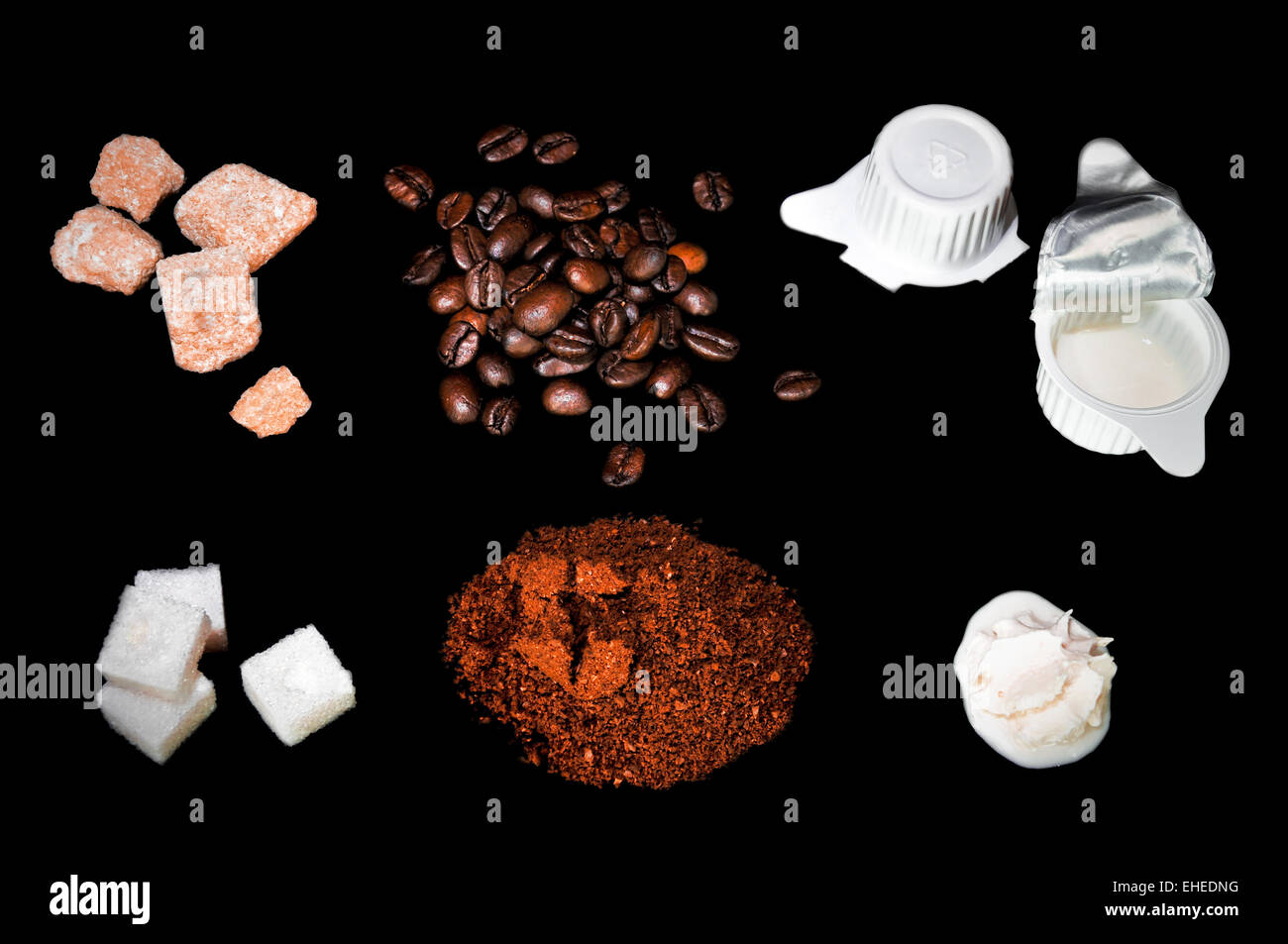 Ingrediente di caffè Foto Stock