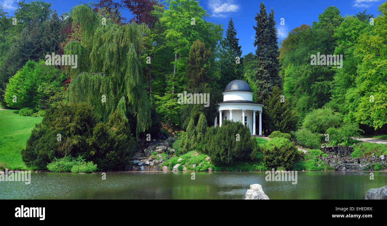 Il padiglione della montagna parco a Kassel Foto Stock